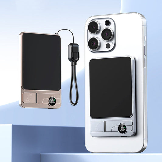 🔋50% KORTING⚡ 3-in-1 Magnetische Powerbank – Draadloos, Ultra Dun & Met Standaard✨