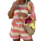 🔥50% KORTING 🌸 Gebreide Zomers Set ✨ Luchtig & Chic