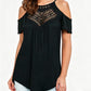 Women's Cold Shoulder Lace Top