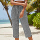 👖🔥 50% KORTING | Gestreepte Capri Broek – Comfortabele Pasvorm ✨