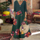 🔥 50% KORTING! 👗 Patchwork Maxi Jurk –Slank silhouet & elegante zomerlook 🌿