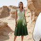 🥳 TOP TREND 2026 👗 Verloop Jurk met V-hals –Elegante pasvorm & luchtige zomerstijl🌸