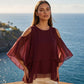 🔥 50% KORTING🔥 Chiffon Poncho Top – Luchtig & Elegant ✨