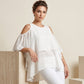 🔥 50% KORTING🔥 Chiffon Poncho Top – Luchtig & Elegant ✨