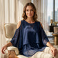 🔥 50% KORTING🔥 Chiffon Poncho Top – Luchtig & Elegant ✨