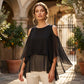 🔥 50% KORTING🔥 Chiffon Poncho Top – Luchtig & Elegant ✨