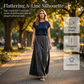 🥳 TOP TREND 👗 Denim Maxirok met Paneeldetails – Comfortabel & elegant vallend