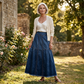 🥳 TOP TREND 👗 Denim Maxirok met Paneeldetails – Comfortabel & elegant vallend