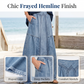 🥳 TOP TREND 👗 Denim Maxirok met Paneeldetails – Comfortabel & elegant vallend