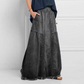 🥳 TOP TREND 👗 Denim Maxirok met Paneeldetails – Comfortabel & elegant vallend