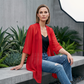 🔥50% KORTING 50K+ VERKOCHT🌤️🧥Dames open chiffon vest UV-beschermend luchtig zonder bulk