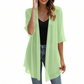 🔥50% KORTING 50K+ VERKOCHT🌤️🧥Dames open chiffon vest UV-beschermend luchtig zonder bulk