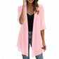 🔥50% KORTING 50K+ VERKOCHT🌤️🧥Dames open chiffon vest UV-beschermend luchtig zonder bulk