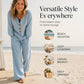 🏆 50K+ SOLD 🔥 Dames Casual Outfit – V-Hals, Wijde Broek & Vrije Beweging 💞