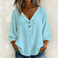 💖👚 50K+ VERKOCHT | Losse V-hals Blouse – Verbergt Buikje 🌸