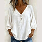 💖👚 50K+ VERKOCHT | Losse V-hals Blouse – Verbergt Buikje 🌸