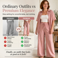 🔥 50% KORTING ⏰ Dames Wijde Pijp Jumpsuit – Luchtige Stof & Comfortabele Pasvorm ✨