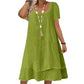 🌿 50% KORTING 👗 Katoen-Linnen Jurk – Ademend & elegant comfort ✨