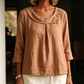 🔥 50% KORTING 💕 Linnenmix Blouse – Ademend & Elegant ✨