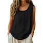 🔥 50% Korting | Boho Geborduurde Linnen Top 🌸Ademend & Elegant 🤍