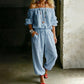 🔥 50% Korting 👗 Off Shoulder Jumpsuit Chic & Comfort