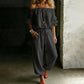 🔥 50% Korting 👗 Off Shoulder Jumpsuit Chic & Comfort