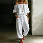🔥 50% Korting 👗 Off Shoulder Jumpsuit Chic & Comfort