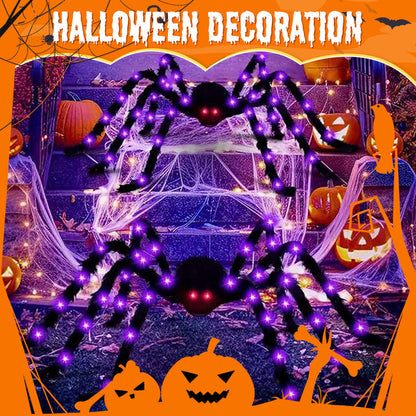 🕷️ 50% KORTING | Gigantische Halloween Spin 🎃 Lichtgevende Ogen🕷️ Opvallende Tuindecoratie