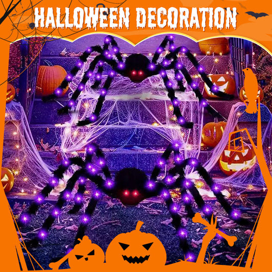 🕷️ 50% KORTING | Gigantische Halloween Spin 🎃 Lichtgevende Ogen🕷️ Opvallende Tuindecoratie