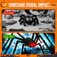 🕷️ 50% KORTING | Gigantische Halloween Spin 🎃 Lichtgevende Ogen🕷️ Opvallende Tuindecoratie