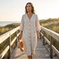 ✨ Top Trend 🌸 Linnen Jurk met V-Hals & Knopen