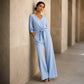 🌿 Top Trend ✨ Linnen Jumpsuit met Tailleband & Elegante Pasvorm