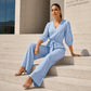🌿 Top Trend ✨ Linnen Jumpsuit met Tailleband & Elegante Pasvorm