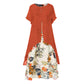 💥LIMITED TIME 50% OFF 🌸 Tweedelige Look Bloemenjurk | Losse Pasvorm & Elegante Stijl