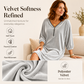 🔥 50% KORTING ✨ Fluwelen V-Hals Jurk – Zacht & Elegant 👗