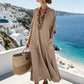 🔥 50% Korting 👗 V-Hals Maxi Jurk – Los & Comfortabel