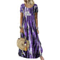 🌸50% KORTING 👗 Tie-Dye Maxi Jurk – Los & Elegant