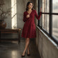 🔥 50% Korting 👗 V-Hals Gebreide Jurk – Comfortabel & Elegant