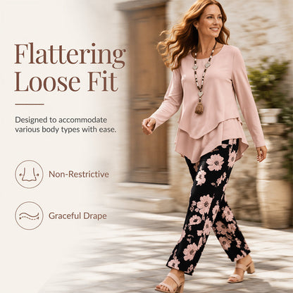 💃 TOP TREND ✨ Bloemenprint Set 👗 Losse Pasvorm & Comfort
