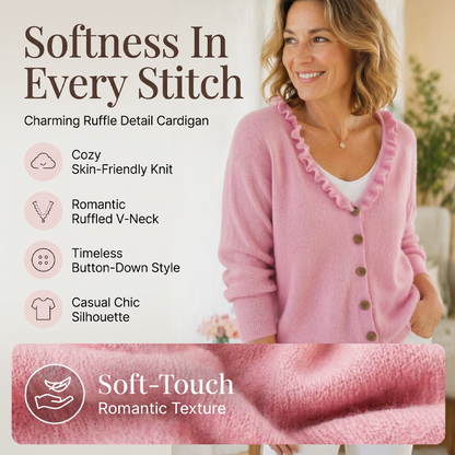 🔥 TOP TREND 2026 🌸 Vest met Ruches V-Hals–  Elegante Pasvorm