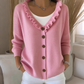 🔥 TOP TREND 2026 🌸 Vest met Ruches V-Hals–  Elegante Pasvorm
