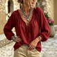 🔥 50% KORTING 💞 Wafel V-hals Top – Zacht & Comfortabel