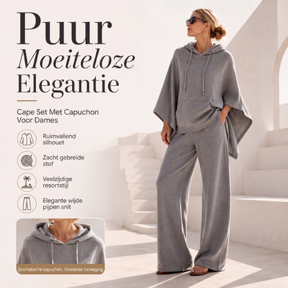 ✨ Bestseller 👗 Dames Cape Set – Losvallend & Slank Effect
