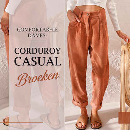 🔥 50% KORTING ✨ Corduroy Broek – Zacht & Slank Model