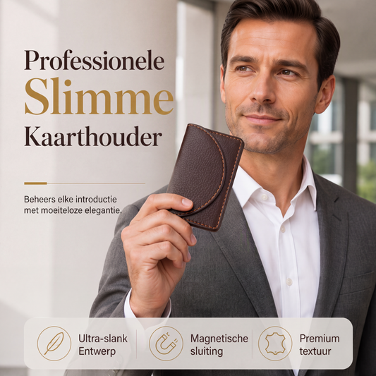 🔥 50% KORTING 💼 Slanke Visitekaartjeshouder – Compact & Professioneel ✨