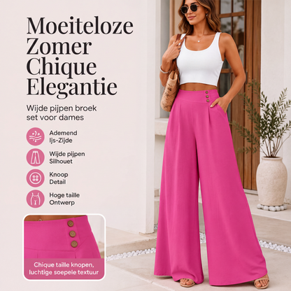 ✨ Nieuw & Trendy 👖 Dames Wijde Pijpen Broek – Losvallende pasvorm & ultiem dagelijks comfort 🌸