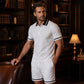 🏆 Bestseller – Nu Extra Voordelig 👔 Heren Polo & Broek Set – Elegante zakelijke casual look & comfortabel draaggevoel ✨