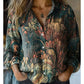 💎 Exclusieve Deal 👚 Dames Vintage Bedrukt Overhemd – Unieke stijl & comfortabele casual