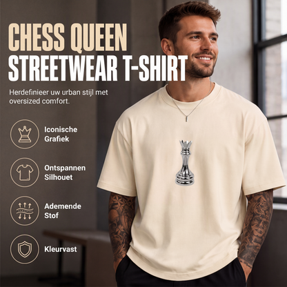 🔥 Trending Nu 👕 Heren T-shirt met Schaakstuk Print – Uniek design, casual stijl & comfortabel draaggevoel ✨