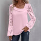 🌸 Nieuwe Collectie 👚 Dames Kanten Top met Lange Mouwen – Elegante uitsnijdingen & vrouwelijke uitstraling ✨